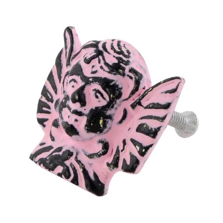 Baby Pink Angel Distressed Iron Cabinet Knob